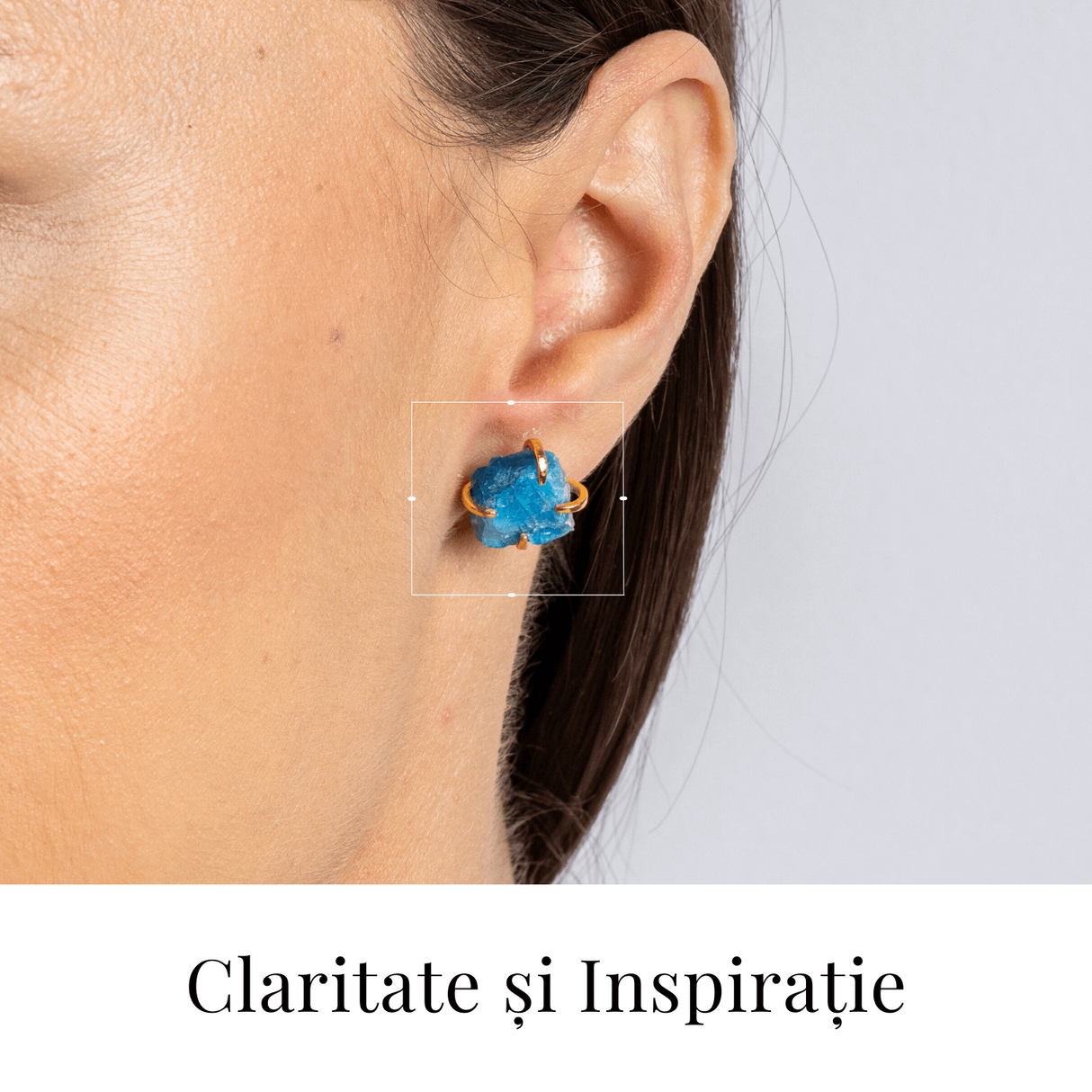 Cercei de Claritate si Inspiratie - Apatit Natural si Finisaj Auriu