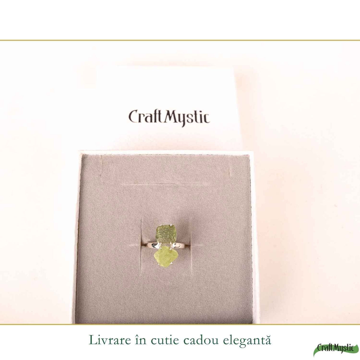 Inel argint 925 cu Moldavit si Kianit verde, M6/51.5 – echilibru si transformare