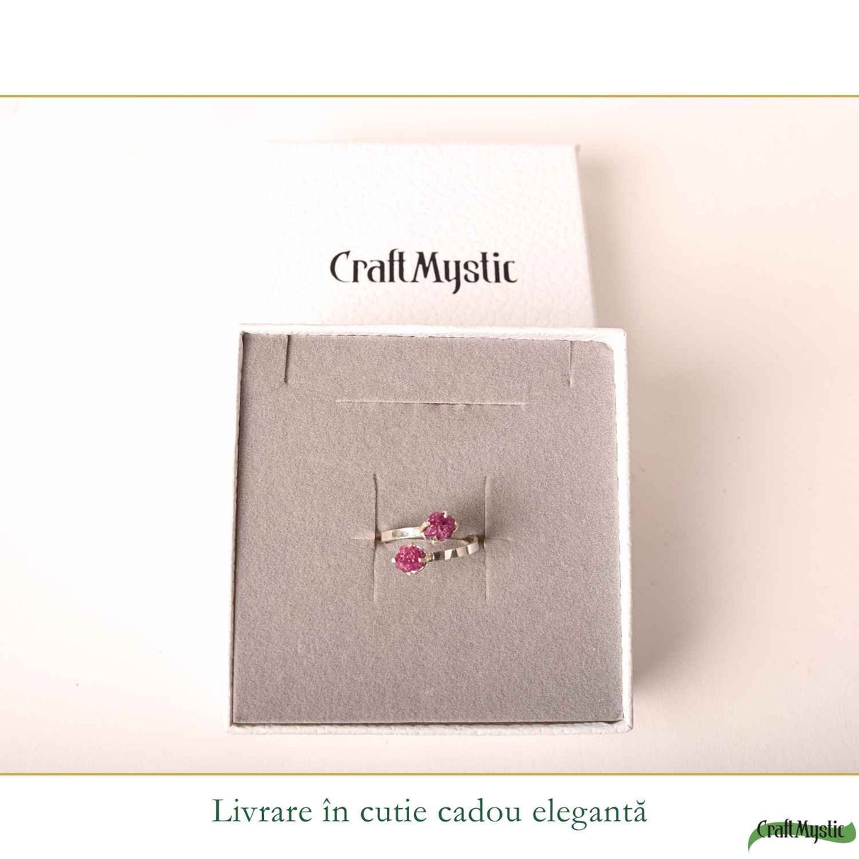 Inel Argint 925 cu Rubin Brut – Curaj Feminin si Energie Interioara