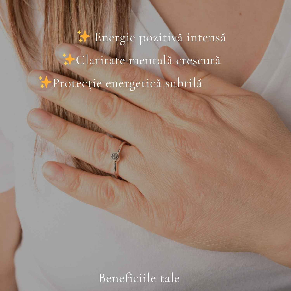 Inel argint 925 cu Titanium Druzy rotund – stralucire si energie pozitiva