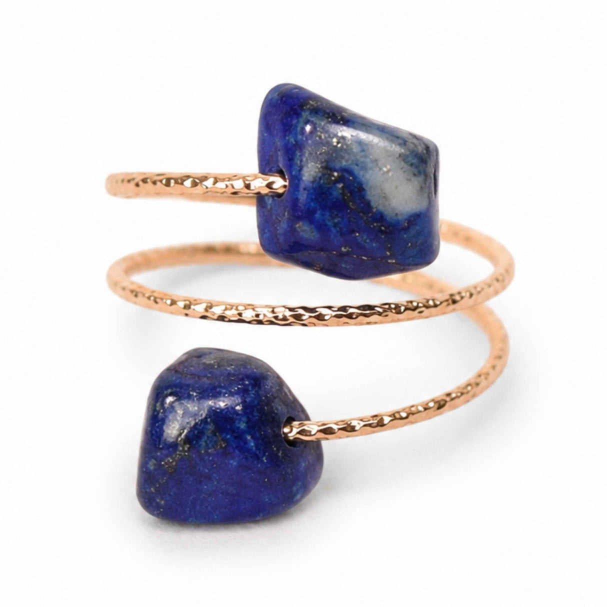 Inel cu Lapis Lazuli Natural si Cupru – Intelepciune si Comunicare Autentica