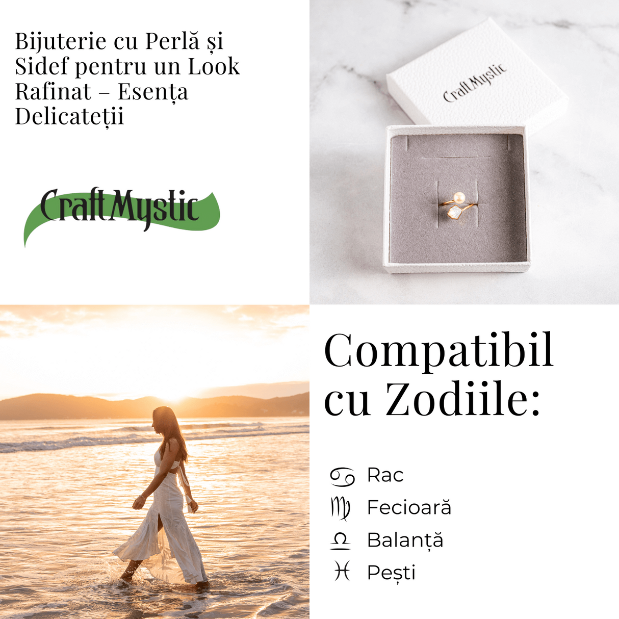 Esenta delicatetii - Bijuterie cu perla si sidef pentru un look rafinat
