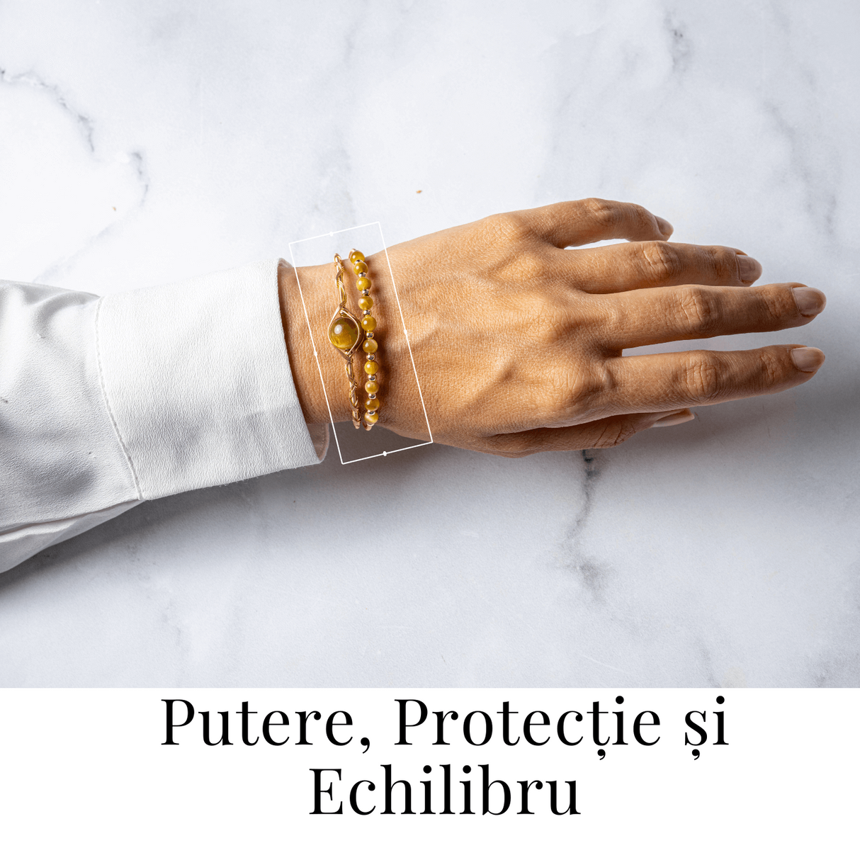 Putere si Protectie - Bratara din Ochi de Tigru auriu Natural
