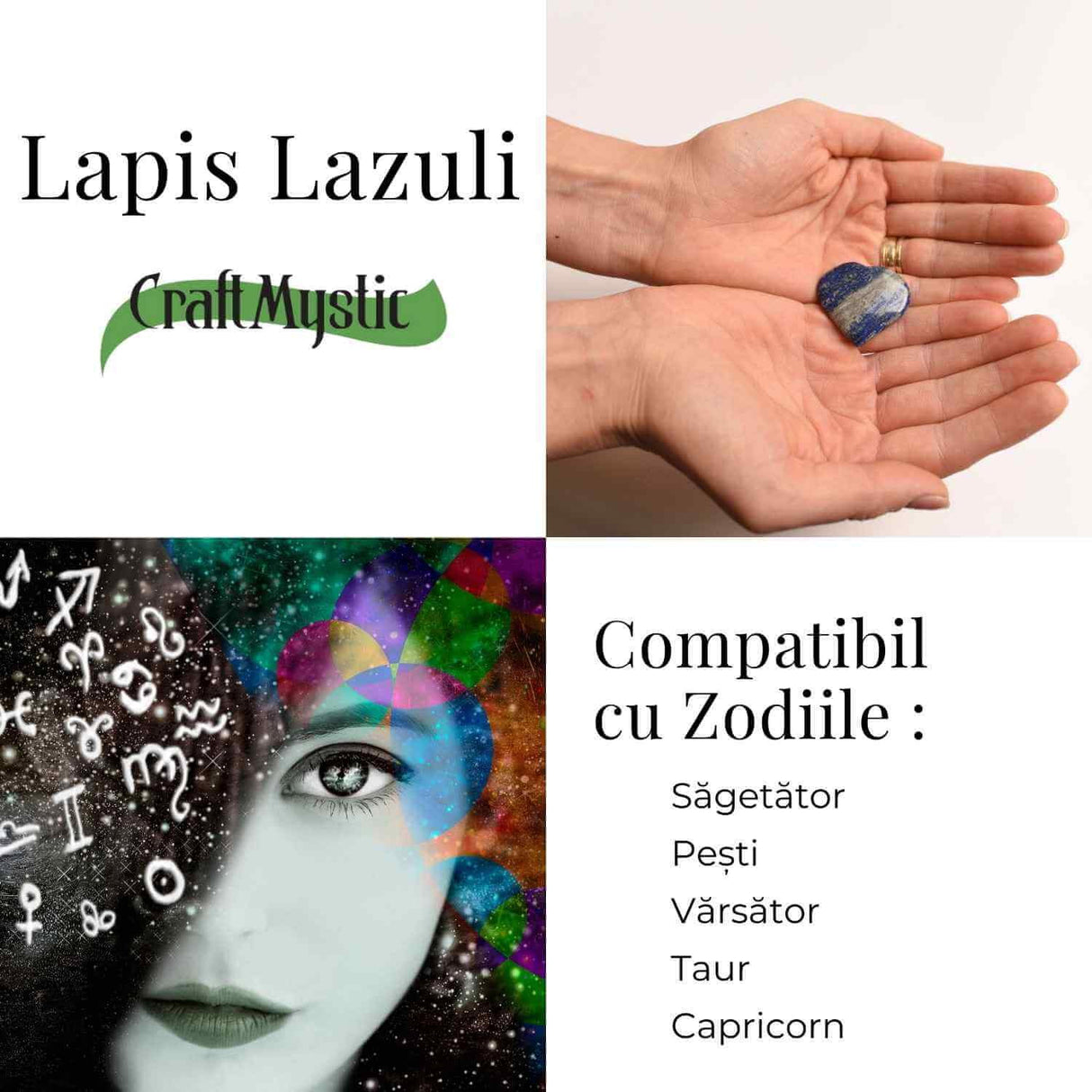 Inima Sculptata Manual din Lapis Lazuli 3 cm- Claritate Mentala si Protectie