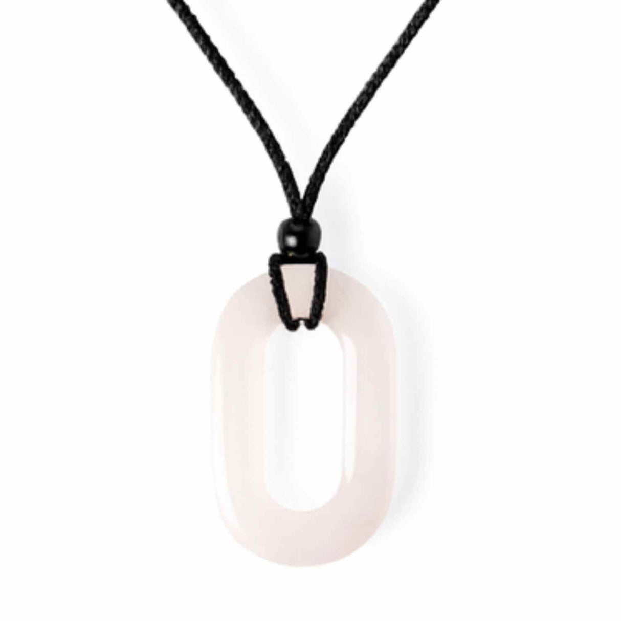 Iubire si Armonie - Colier Oval cu Cuart Roz Natural
