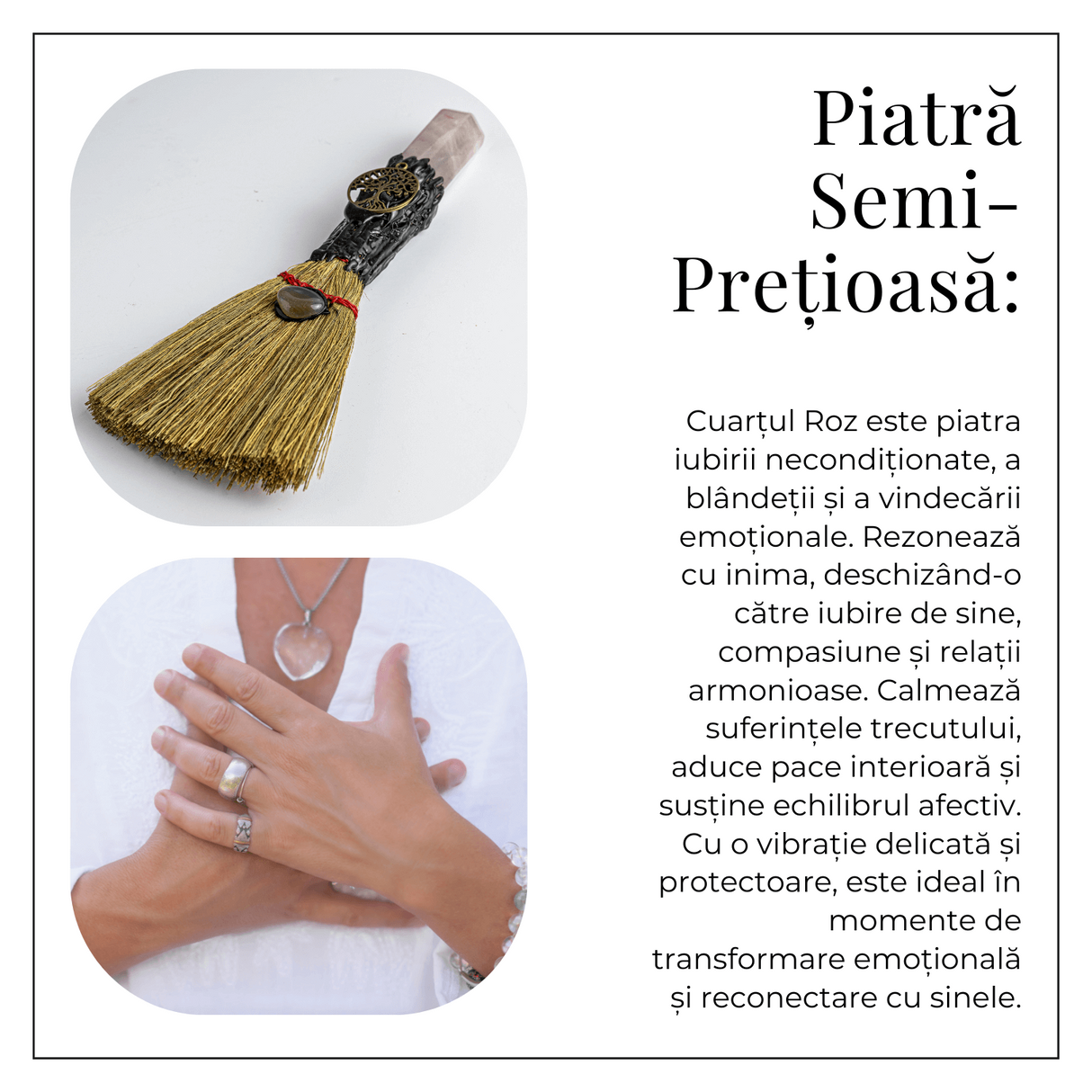 Maturica pentru curatare energetica – Varf Cuart Roz natural