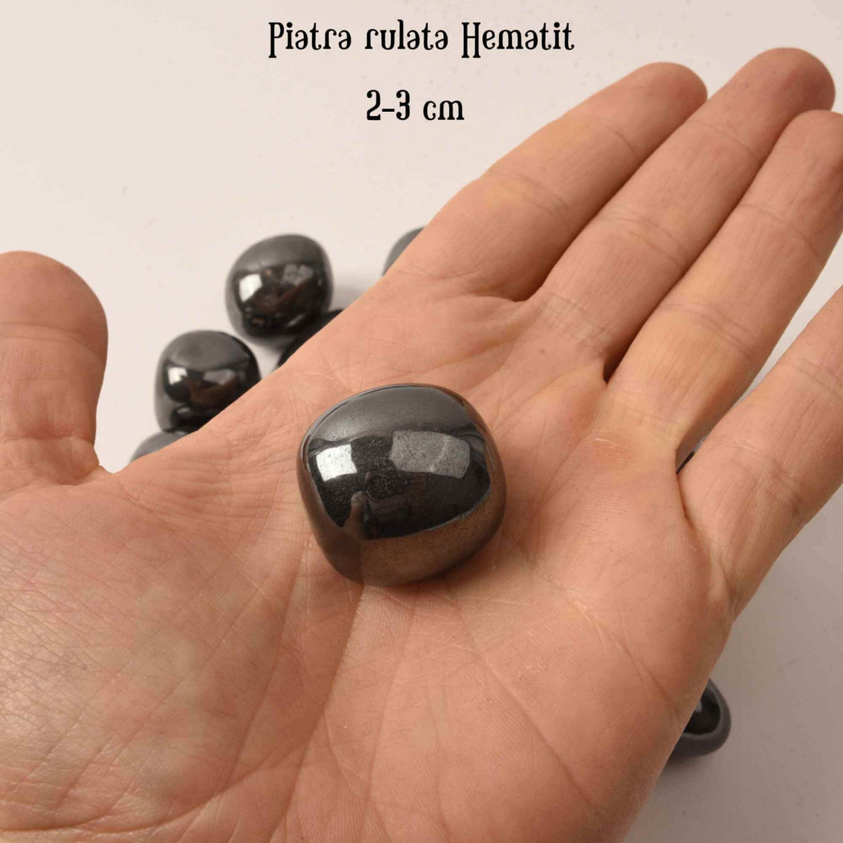 Piatra rulata din Hematit Natural - Echilibru si Protectie, 2-3 cm
