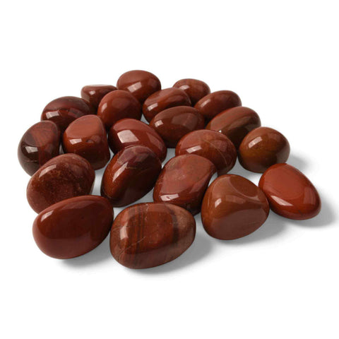 Natural Red Jasper Tumbled Stone - Boosts Energy and Vitality, 2-3 cm