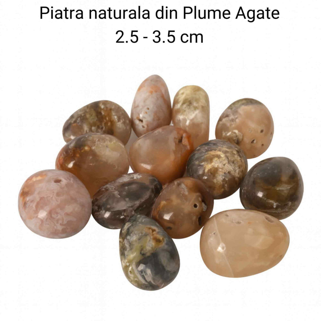 Piatra Naturala Plume Agate din Indonezia – Claritate, Echilibru si Armonie Interioara