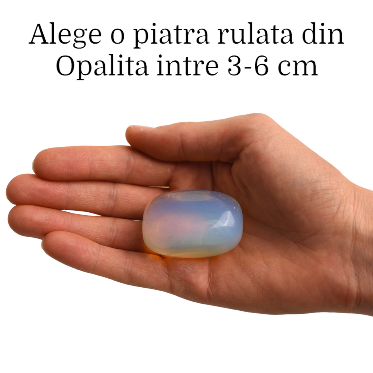 Piatra Opalita Rulata pentru Echilibru si Claritate Mentala 3-4 cm