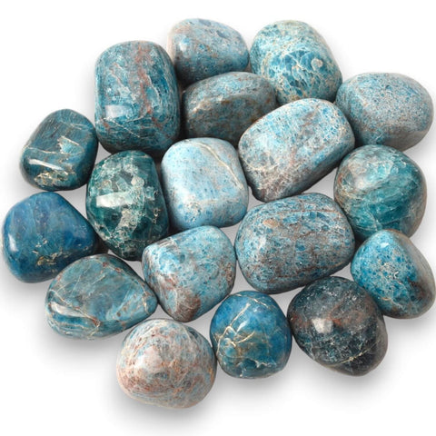 Tumbled natural Apatite stone - Creativity and Mental Focus 3-4 cm