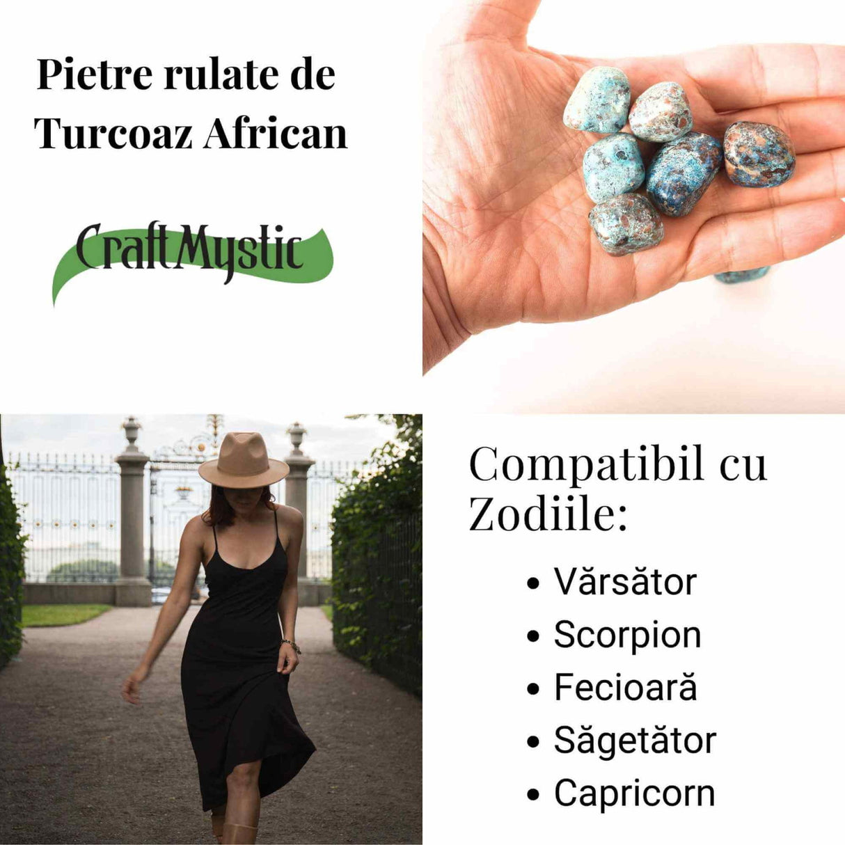 Pietre rulate Turcoaz African 2-3 cm - Claritate, evolutie si echilibru interior