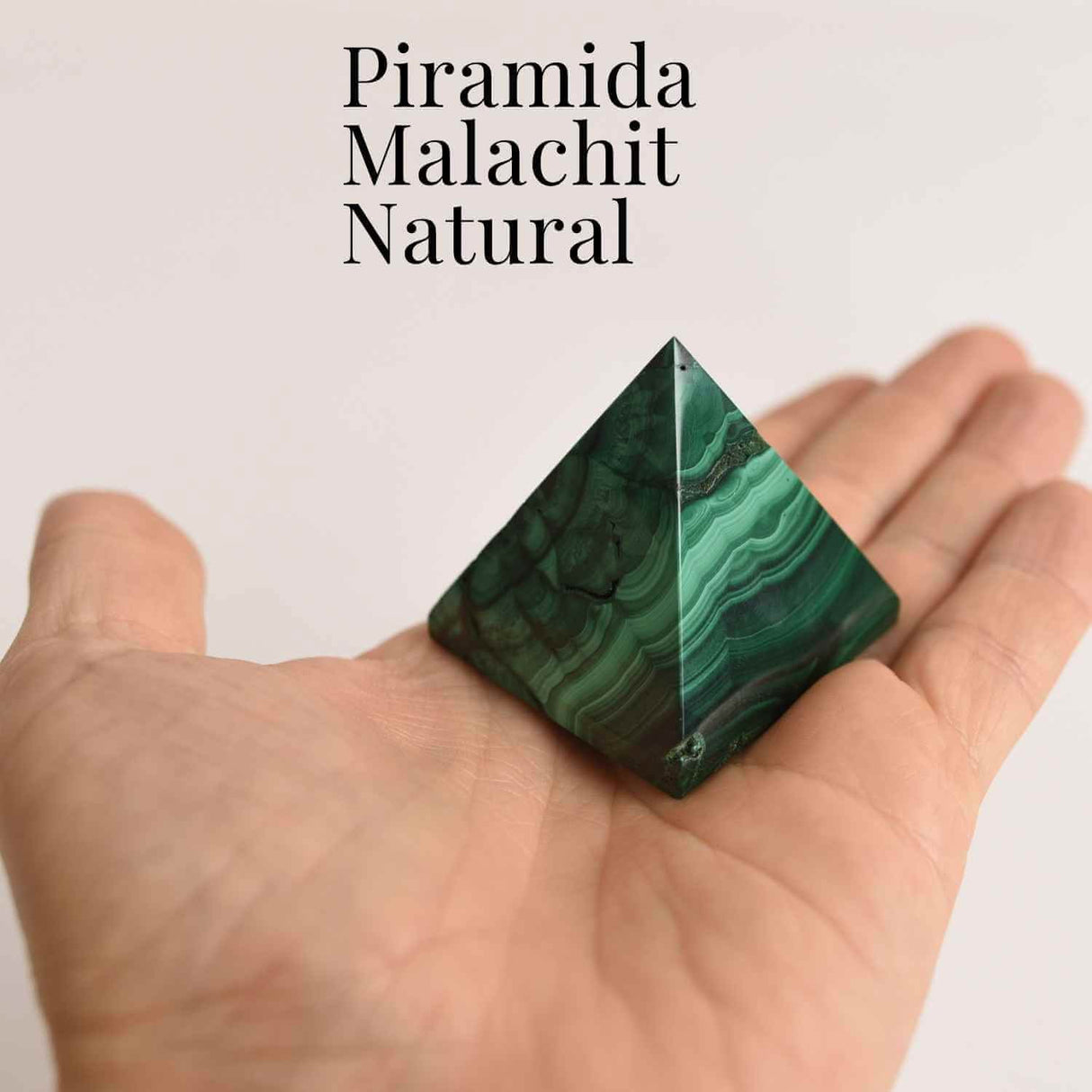 Piramida Malachit natural H 5.1-6.4 cm Latime 4.6-4.9 cm 166-201 gr - Echilibru si Armonie Interioara