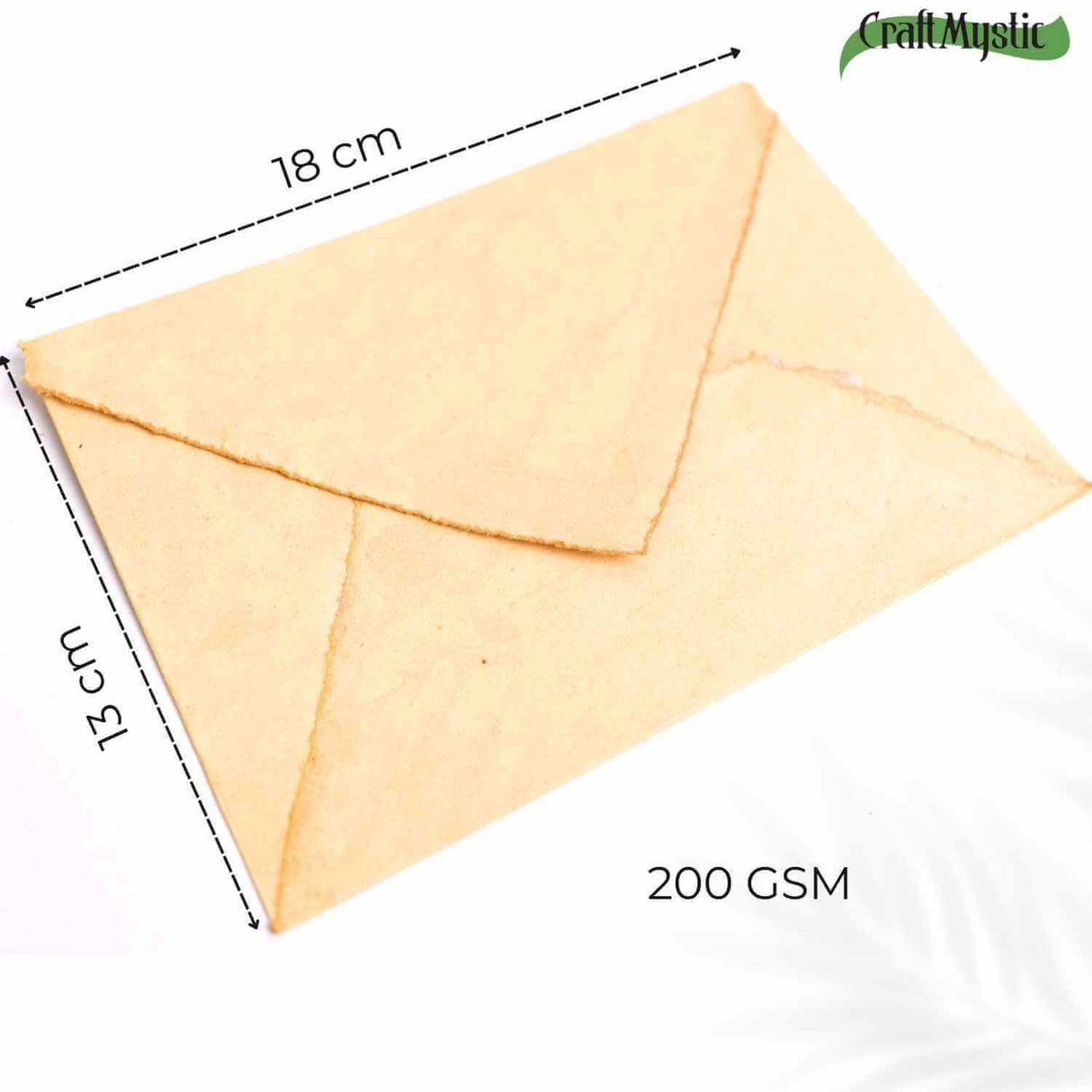 Plic din hartie vintage de bumbac 13x18 cm - Eleganta si rafinament