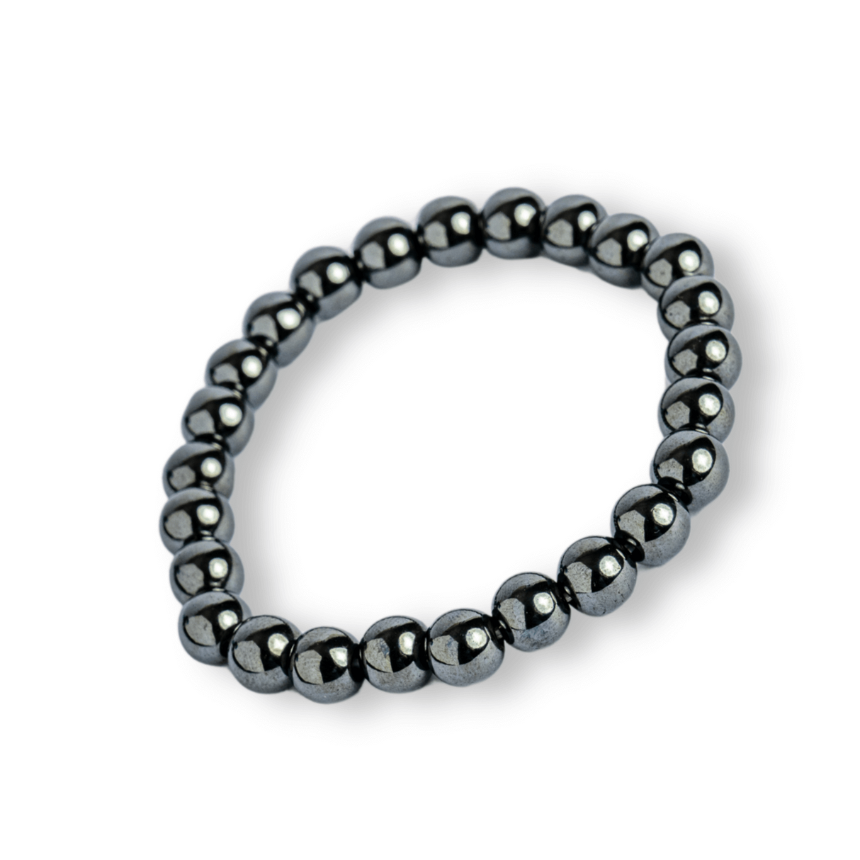 Bratara cu Hematit 8 mm Impamantare si Focus - Unisex, minimalista, puternica