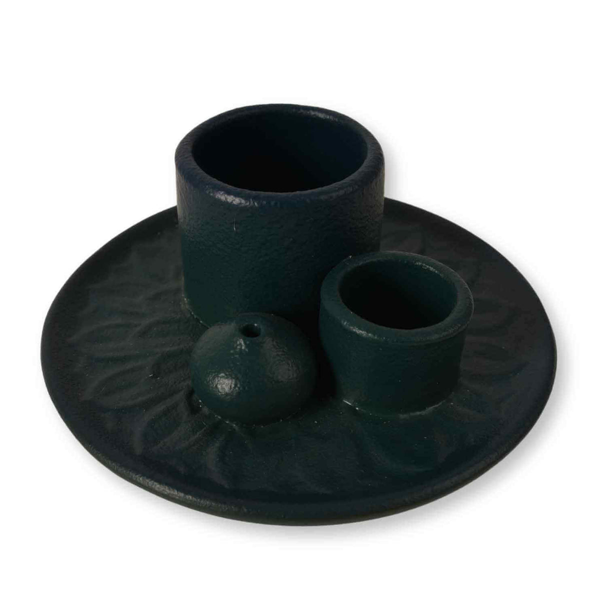 Suport ceramic 3 in 1 pentru salvie, Palo Santo si betisoare parfumate – model rotund