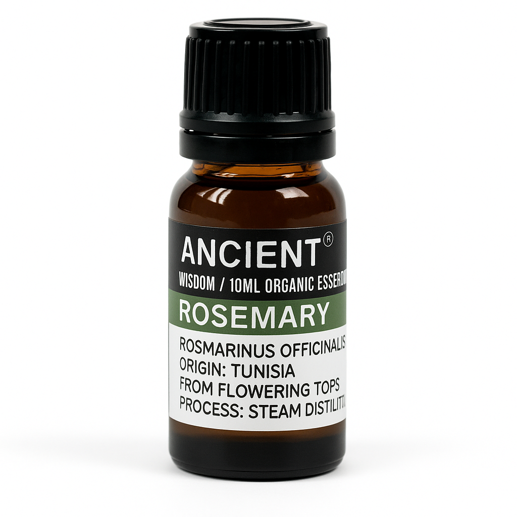 Ulei esential organic Rosemary 10 ml (Rosmarinus officinalis) - proaspat, tonic, pentru difuzor si scalp