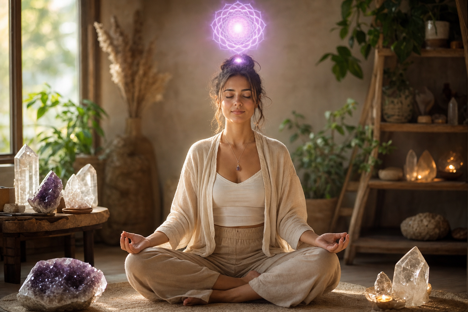 Chakra coroanei - meditație