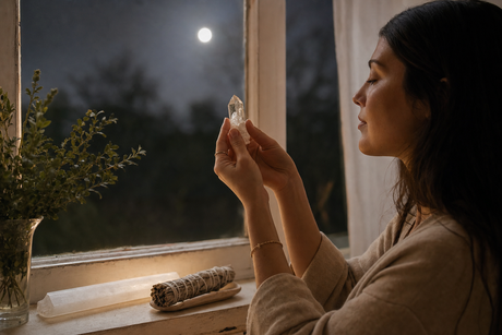 Curățarea cristalelor la lumina lunii