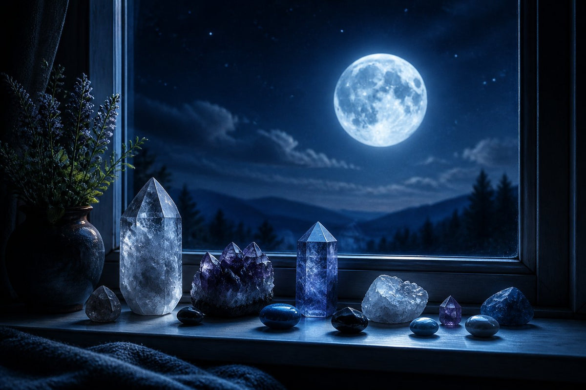 Cristale reîncărcate la lumina lunii pline