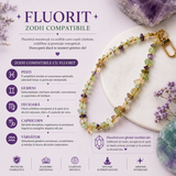 Charm cu Fluorit natural prins de geantă