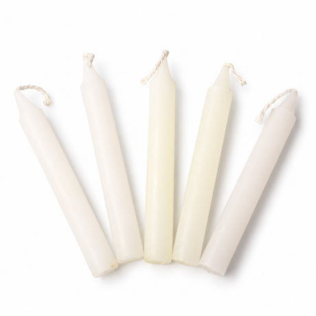 Lumânare Albă pentru Ritualuri și Intenții 10 cm - 1 Bucată