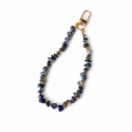 Charm cu Lapis Lazuli natural pentru telefon, geantă și chei