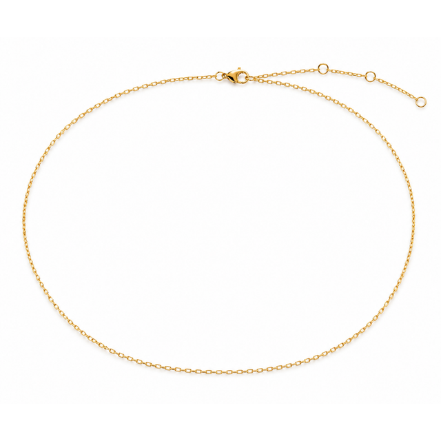 Lanț Argint 925 placat cu Aur 18K unisex elegant