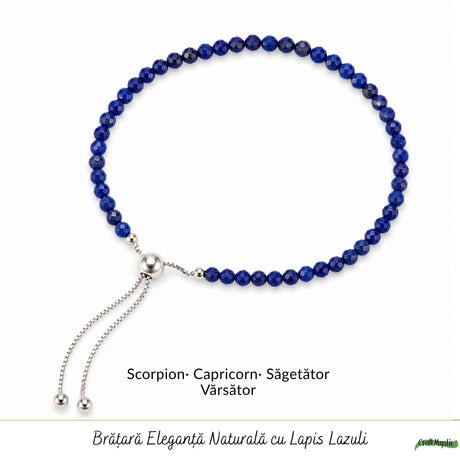 Brățară cu Lapis Lazuli, Argint 925 – CraftMystic
