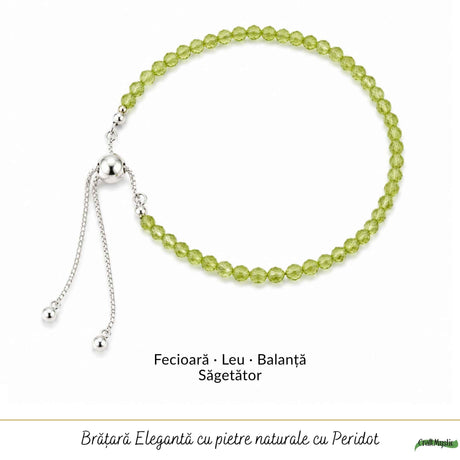 Brățară cu Peridot, Argint 925 – CraftMystic