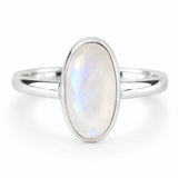 Inel Argint 925 cu Piatra Lunii Naturala Oval – Intuitie si Echilibru