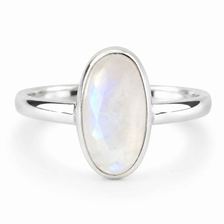Inel Argint 925 cu Piatra Lunii Naturala Oval – Intuitie si Echilibru
