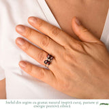 Elegant Bracelet with 3mm Faceted Natural Garnet – Passion and Natural Elegance