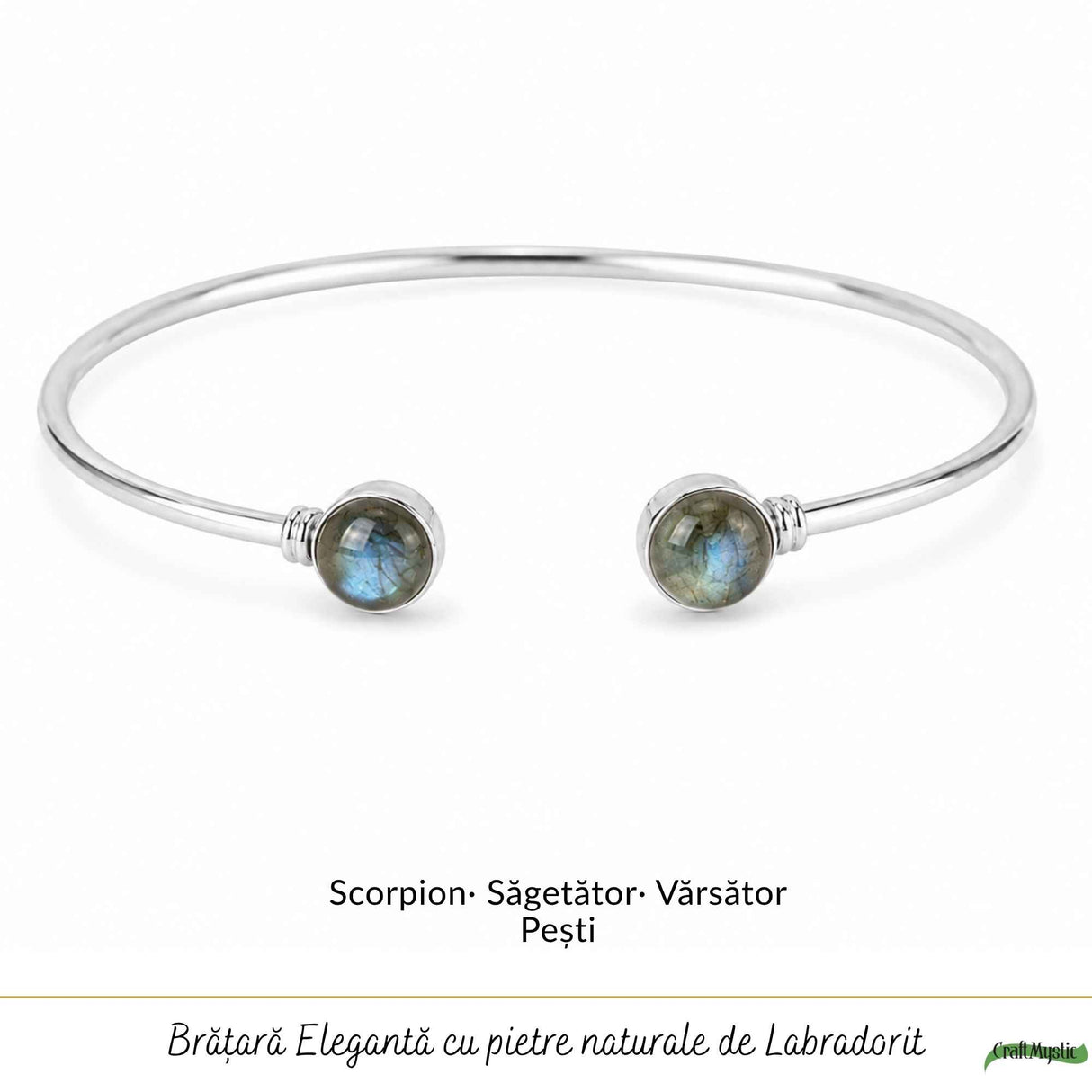 925 Sterling Silver Necklace with Sun and Moon Labradorite – Balance and Intuition