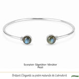 925 Sterling Silver Necklace with Sun and Moon Labradorite – Balance and Intuition
