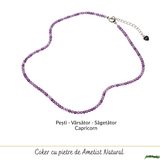 Choker cu Ametist natural 2 mm
