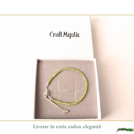 Brățară cu Peridot, Argint 925 – CraftMystic