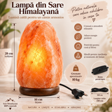 Lampă din Sare Himalayană naturală 10 kg, 28 cm