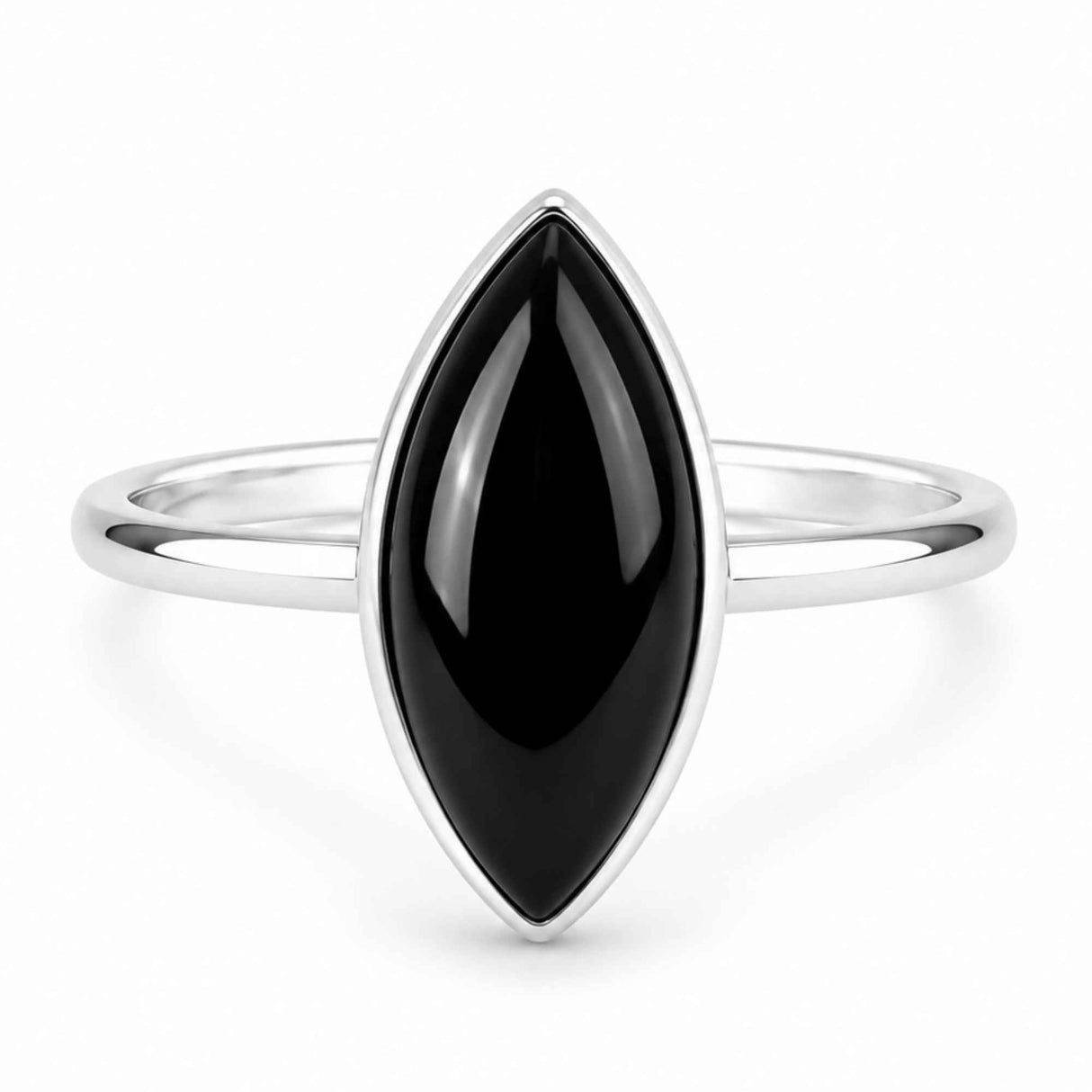 Men's 925 Sterling Silver Ring with Onyx – Protection and Masculine Elegance