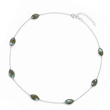 925 Sterling Silver Necklace with Sun and Moon Labradorite – Balance and Intuition