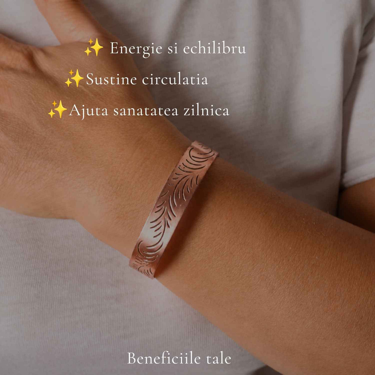 Adjustable Pure Copper Tibetan Bracelet – Balance, Protection, and Natural Energy