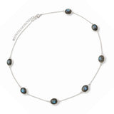 925 Sterling Silver Necklace with Sun and Moon Labradorite – Balance and Intuition