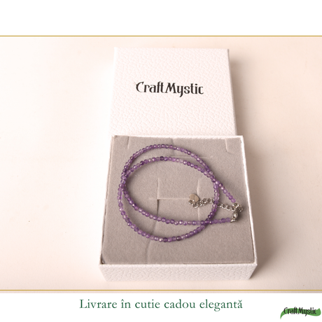 Choker cu Ametist natural 2 mm