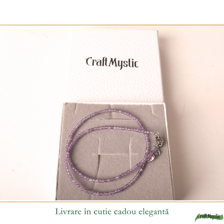 Choker cu Ametist natural 3 mm