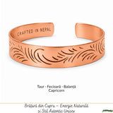 Adjustable Pure Copper Tibetan Bracelet – Balance, Protection, and Natural Energy