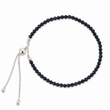 Bratara Argint 925 cu Safir Albastru Fatetat Natural 3 mm - Claritate si Intelepciune
