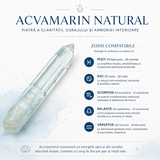Specimen mineral de Acvamarin brut, pentru birou sau altar