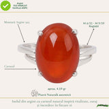 925 Silver Necklace with Faceted Carnelian – Daily Energy and Confidence