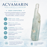 Specimen mineral de Acvamarin brut, pentru birou sau altar