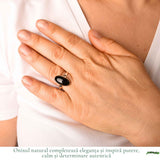 Men's 925 Sterling Silver Ring with Onyx – Protection and Masculine Elegance